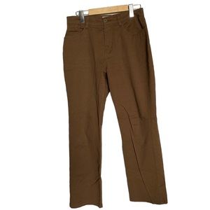 FDJ French Dressing Cotton and Spandex Pants, Brown, 6P